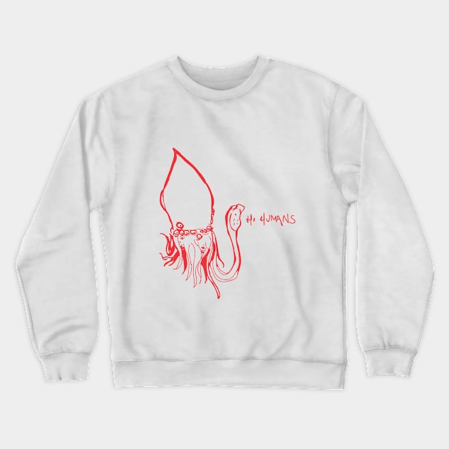 FRIENDLY OCTOPUS Crewneck Sweatshirt by Mounstritos